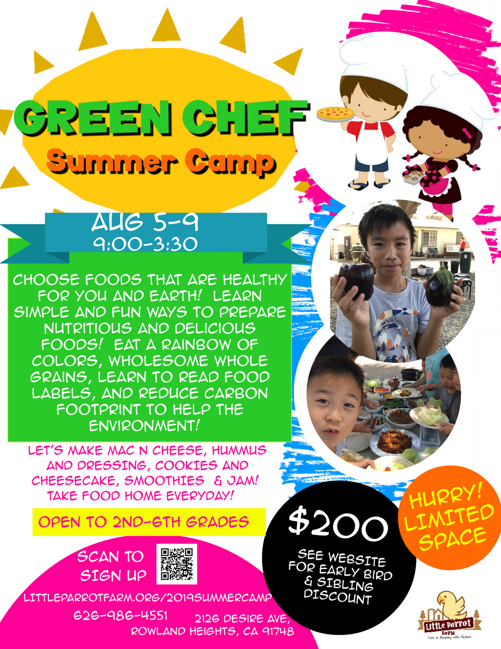 2019 Summer Camp-Green Chef 0805-0809